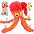 Poulpe Peluche Grinçant pour Chien : Jouet Doux et Ludique