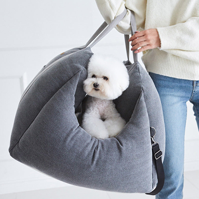 Panier de Voiture Cocon pour Chien et Chat : Trajets Doux et Sécurisés